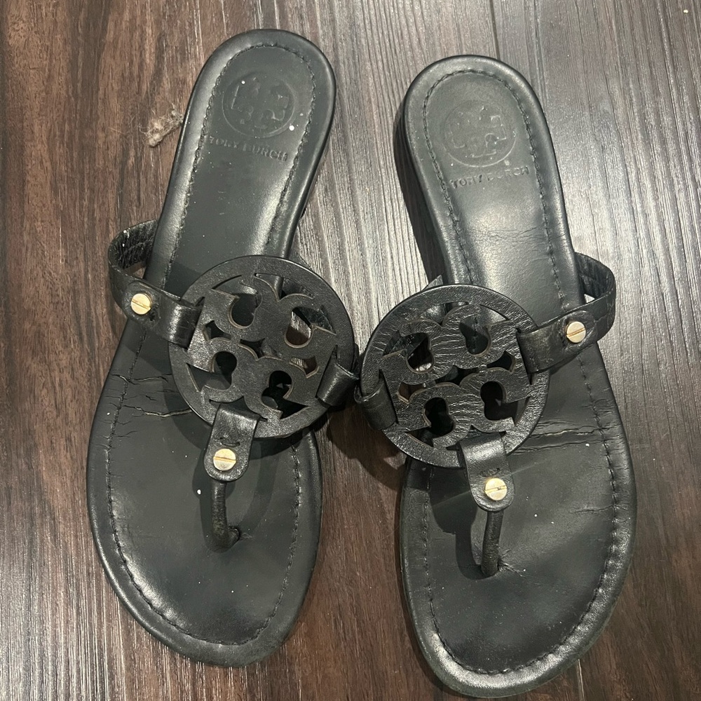 Black Tory burch sandals size 8